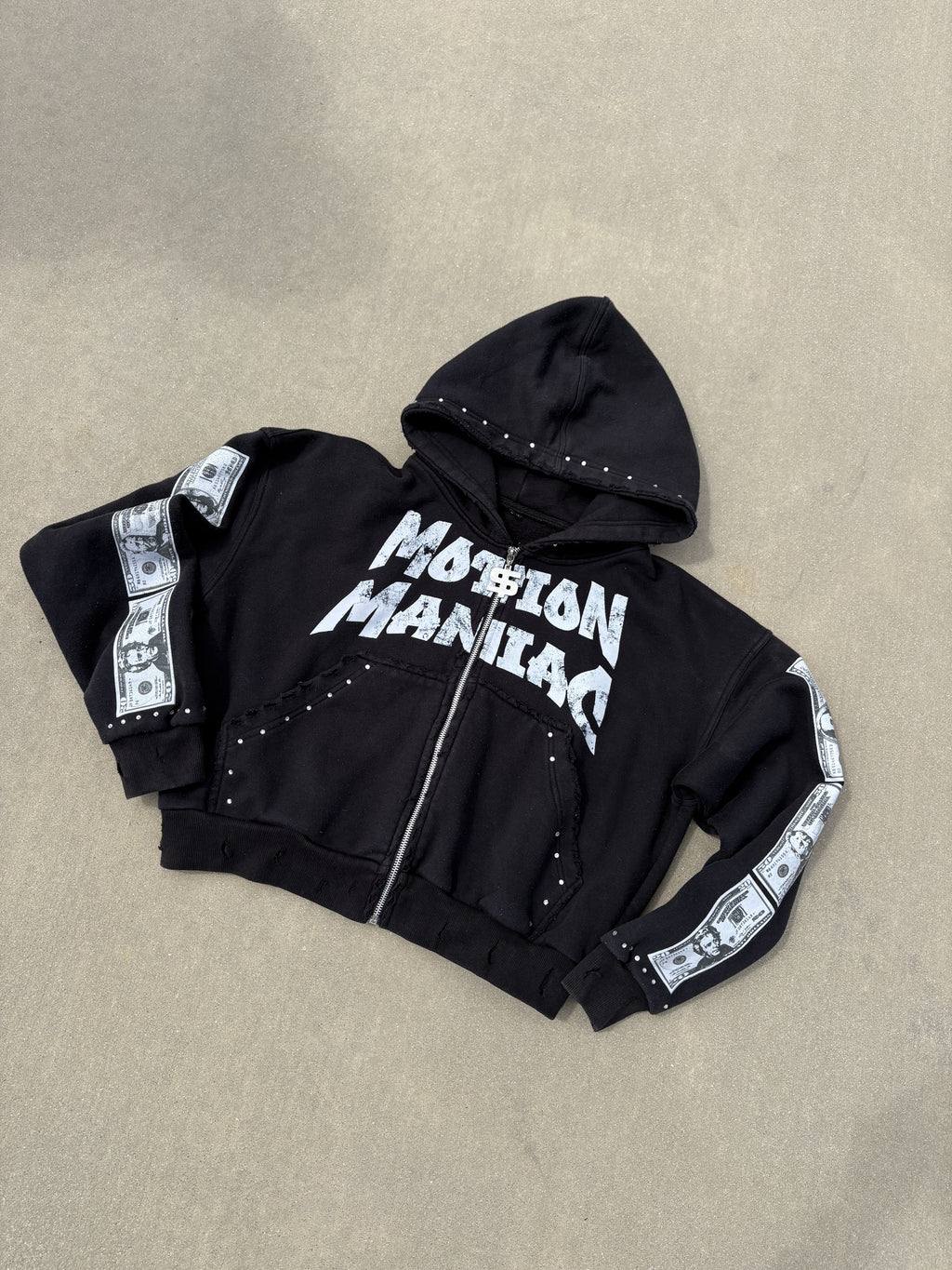 MOTION MANIAC BLACK ZIP-UPS