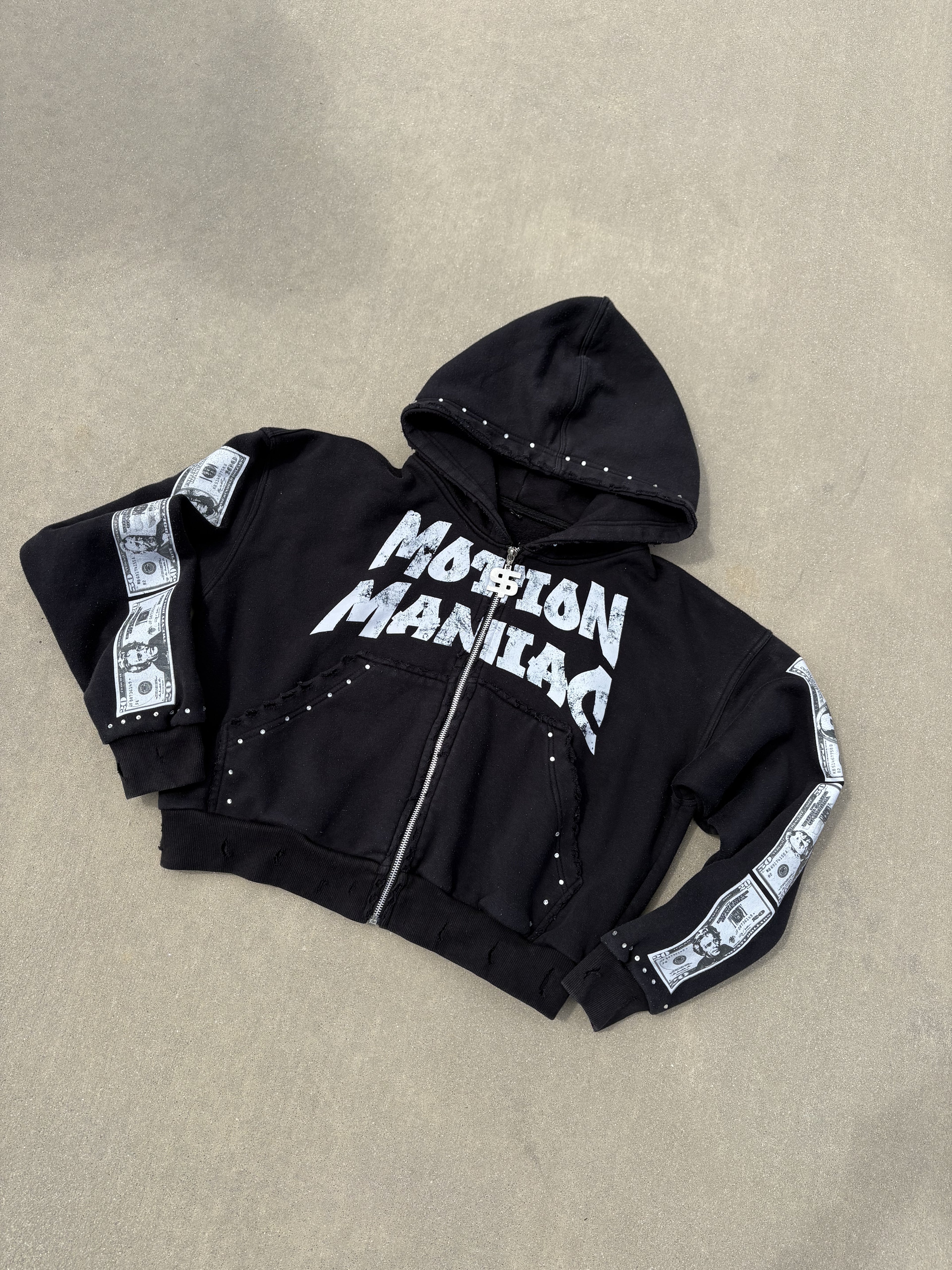 MOTION MANIAC BLACK ZIP-UPS