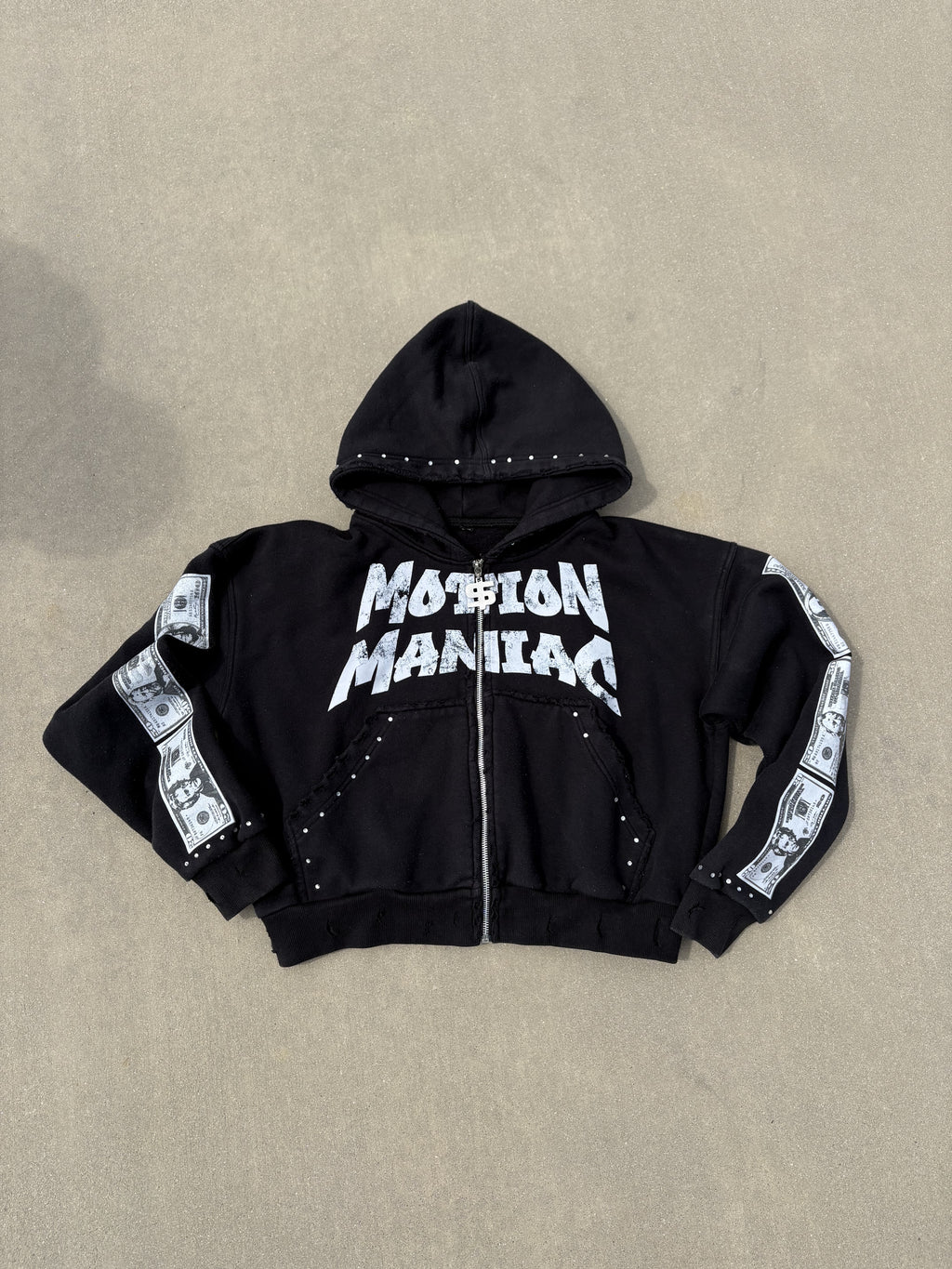 MOTION MANIAC BLACK ZIP-UPS